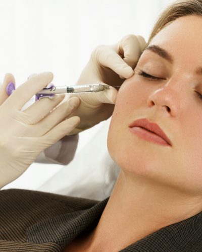 lady getting dermal fillers Aesthetics clinic in London