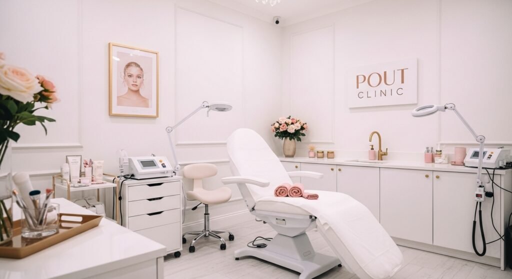 Luxury aesthetic clinic West Ealing interior at Pout Clinic London