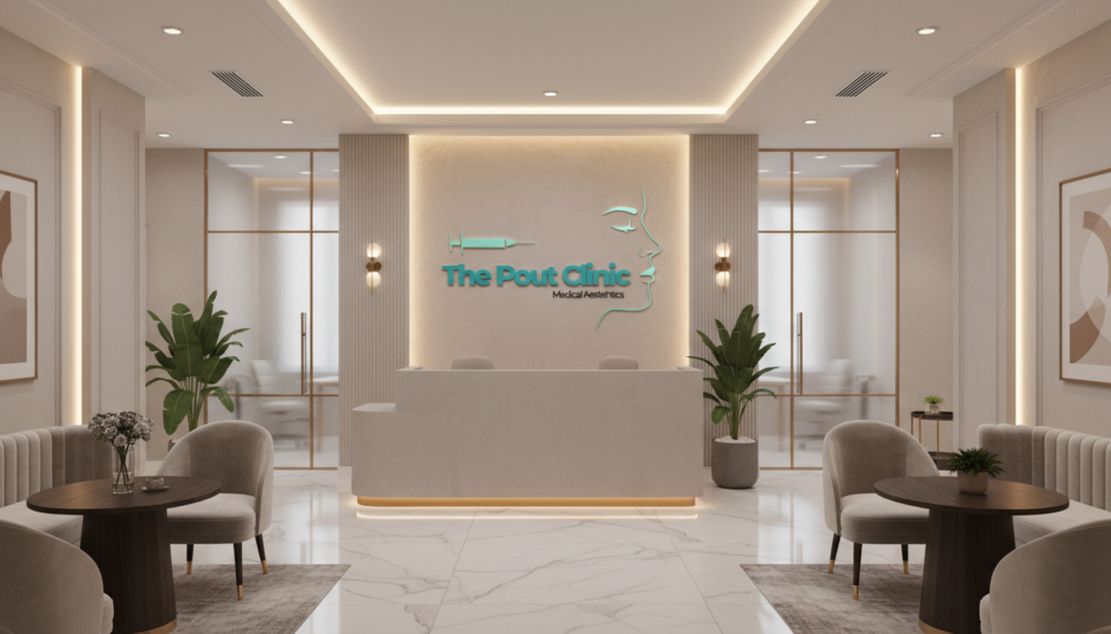 Jawline and chin filler treatment consultation at Pout Clinic London