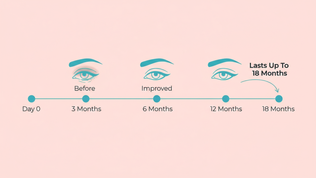 Longevity of tear trough fillers over time